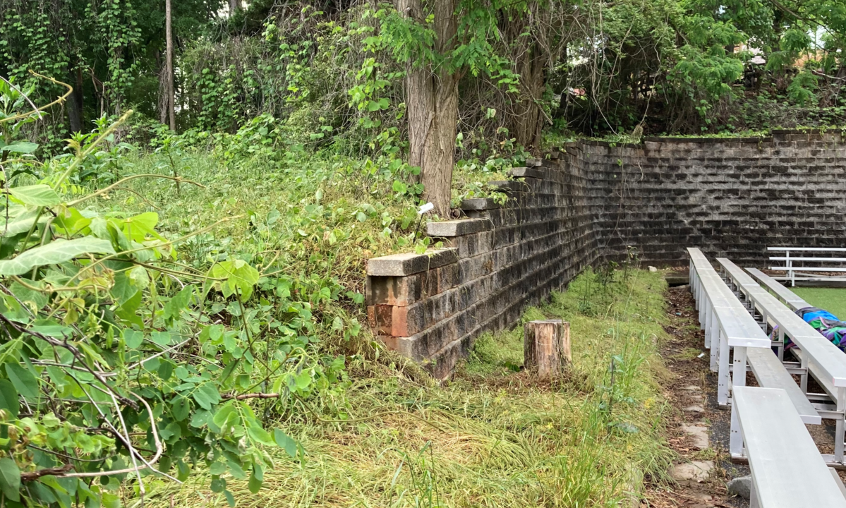 Retaining Wall Before