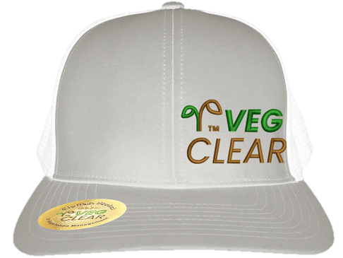 VegClear white trucker hat order form for Georgia industrial facility and municipal public works managers