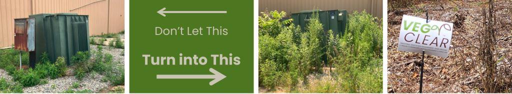Commercial weed control applications using properly mixed herbicide active ingredients promote sustainable lower cost maintenance on commercial property. Overgrown weeds on commercial sites impacts the flow of traffic, core operations, reduces output, increases trip hazards, and creates fire risks. It also obscures sight lines, damages fences, and can hinder security.