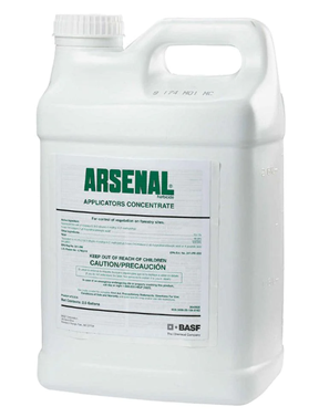 Arsenal Isopropylamine salt of Imazapyr is a government approved Herbicide controls unwanted brush and is sold in quantities of 32 oz to 2 and one half gallons of concentrate