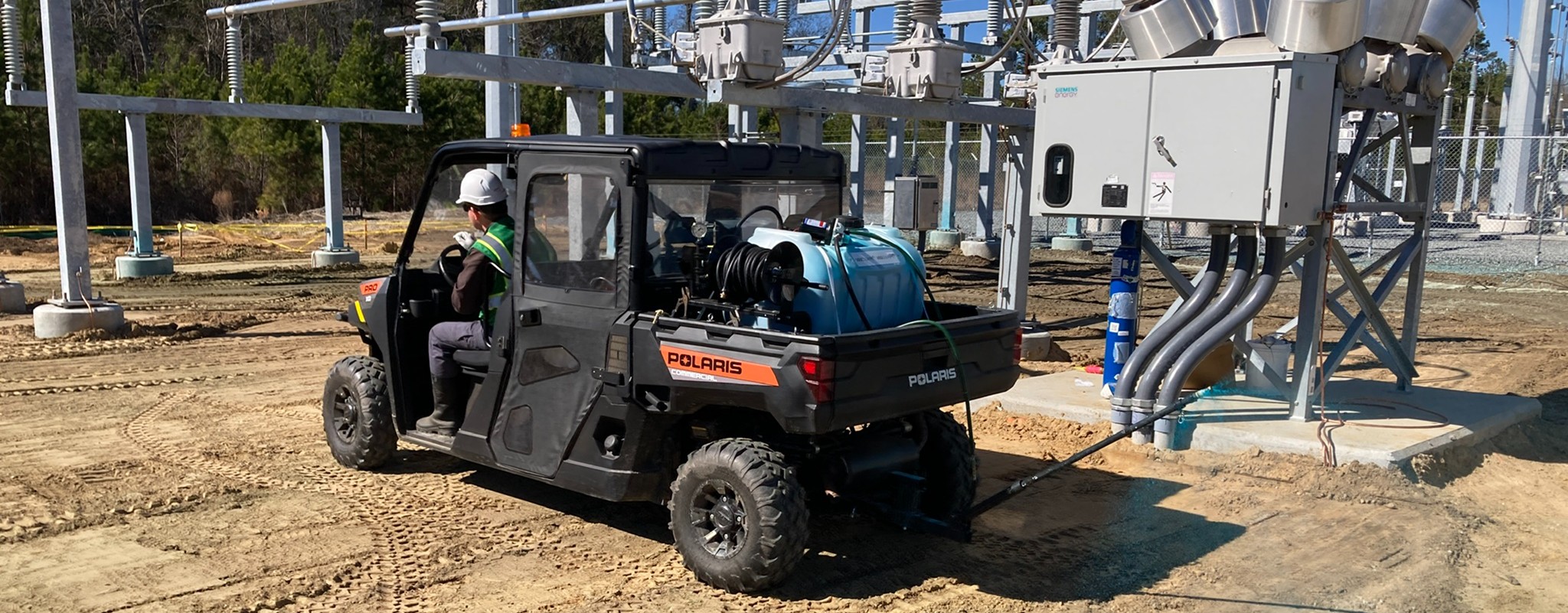 proper equipment and training is critical for professional industrial weed control on substation and infrastructure sites