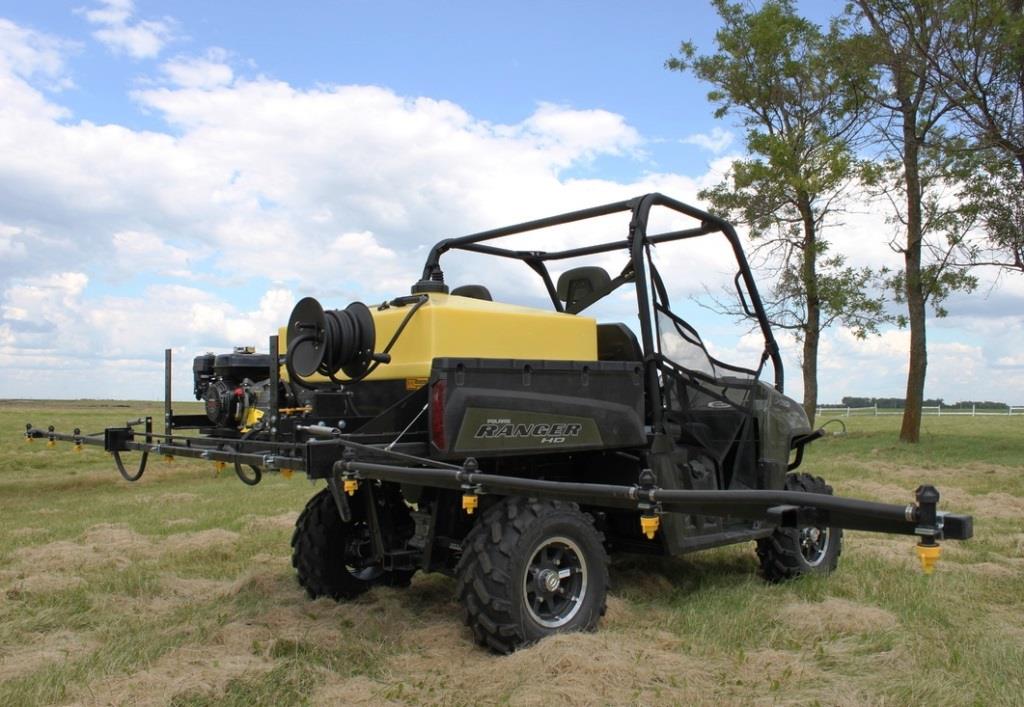 Vegetation management treatment options include ATV tank sprayers designed to fit into the back of 4x4s and side by sides, ideal for navigating terrains used primarily for spot spraying weeds
