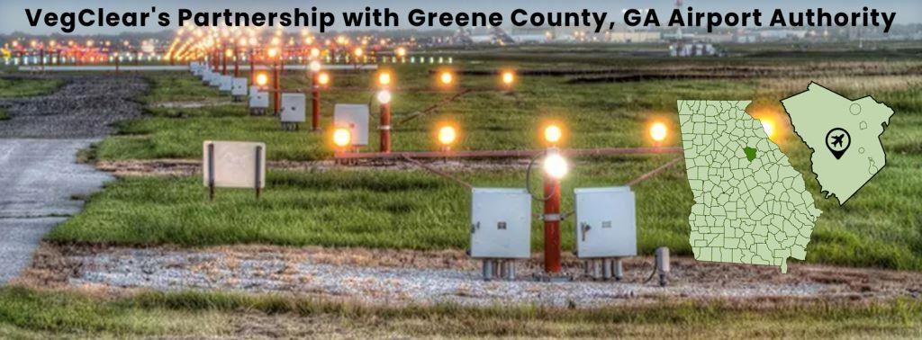 VegClear vegetation management partnership with Greene County GA Airport Authority ensuring safe, compliant airfields