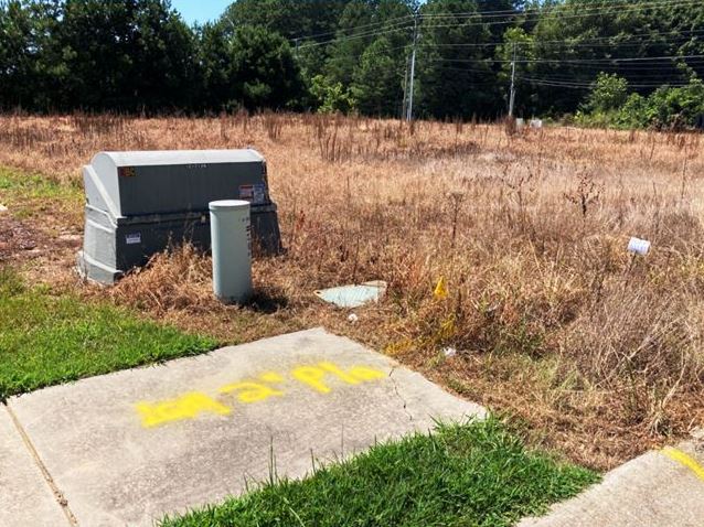 Treat a minimum of 10 feet of clearance in front of the transformer and 4 feet on the other sides when applying herbicide. Control hard, woody plants and Avoid planting bushes or trees with hard, woody stalks within 8 feet of the transformer. Never dig near a pad-mounted transformer