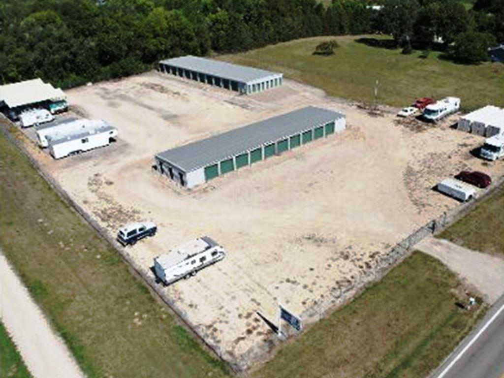 Self-storage facility representing a commercial property that benefits from VegClear Weed control