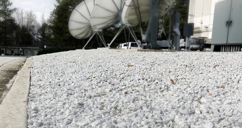 Atlanta Satellite Industrial Secure Site Gravel Bare Ground Property Sprayed With Herbicides Monthly for Commercial Weed Control