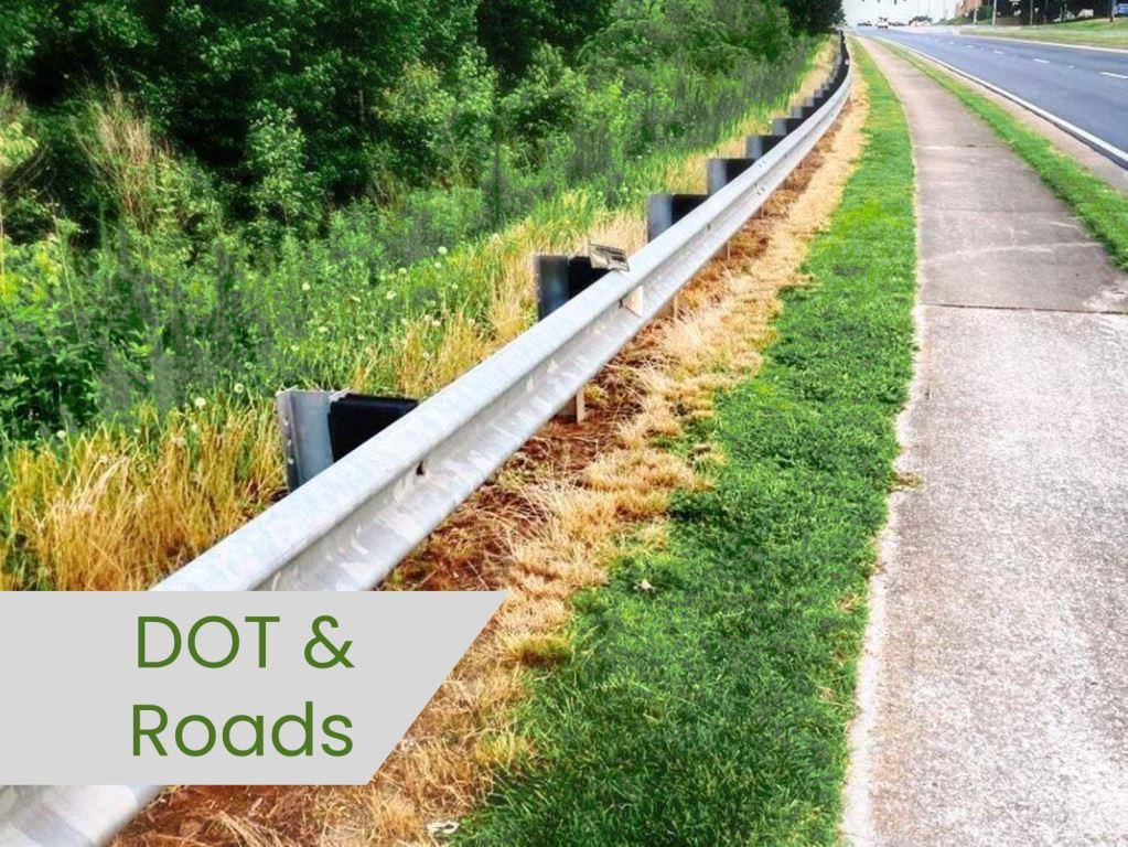 vegclear roadside spray truck on medians and roadsides monthly grass and weed control, vegetation management, spraying