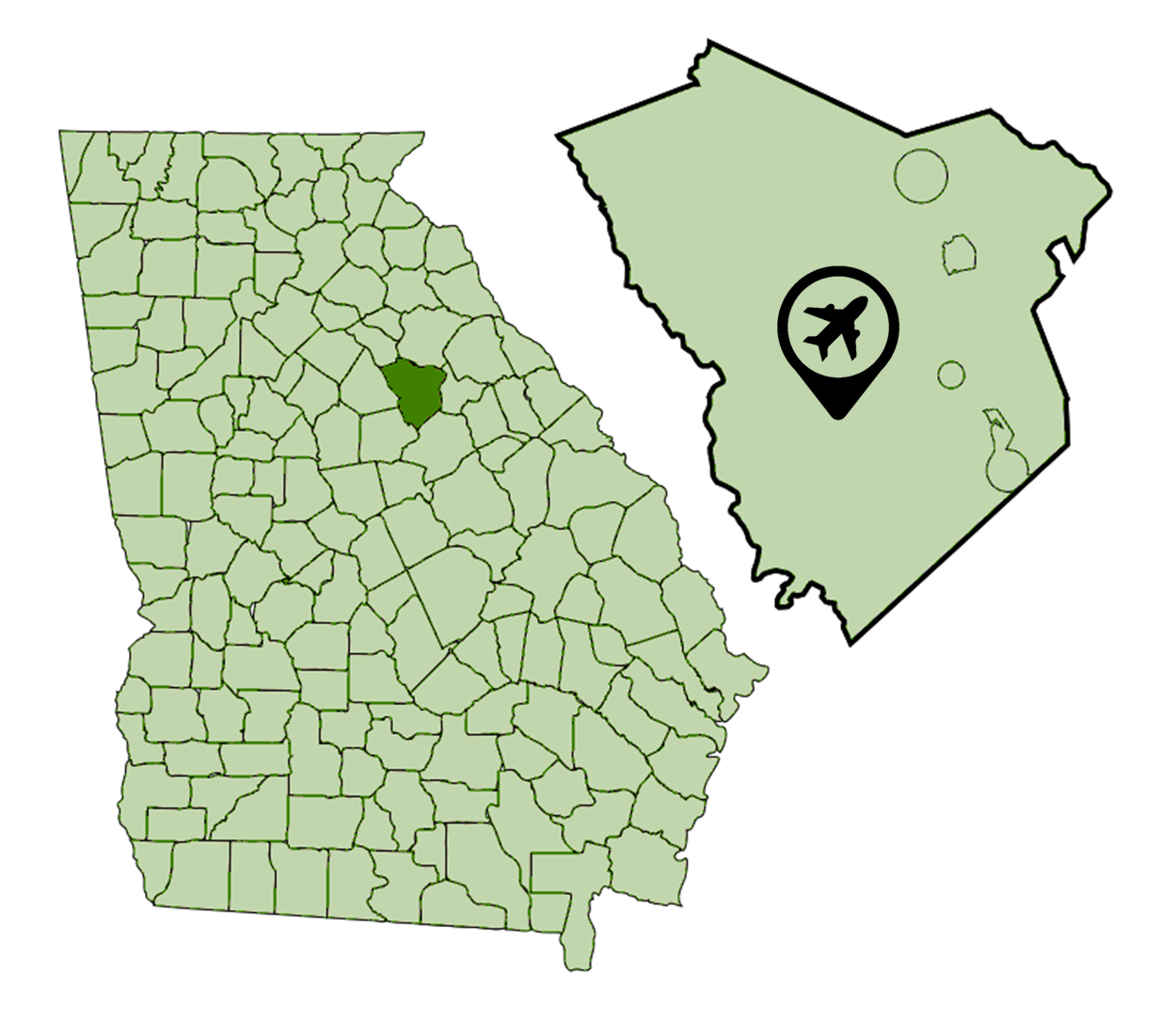 Greene County Regional Airport 3J7 is a county-owned public-use airport located three miles northeast of the central business district of Greensboro, a city in Greene County, Georgia. The FAA's National Plan of Integrated Airport Systems for 2009-2013 classifies it as a general aviation airport.