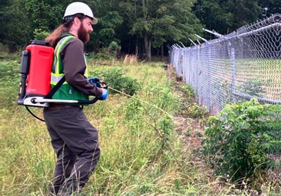 Industrial and commercial property maintenance: VegClear specializes in fence line herbicide control