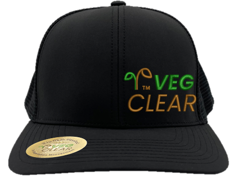 VegClear black trucker hat order form for Georgia industrial facility and municipal public works managers