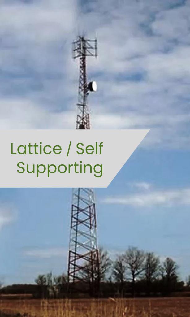 Lattice or Self-Support Tower on Bare Ground Gravel Pad: Cell Site Requiring Routine Vegetation Control Service to Spray Weeds and Locate Local Treatment Contractor Near Me