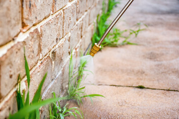 VegClear Provides 4 Gallon Sprayer Herbicide Treatments for Landscape Weed Control on Commercial Properties