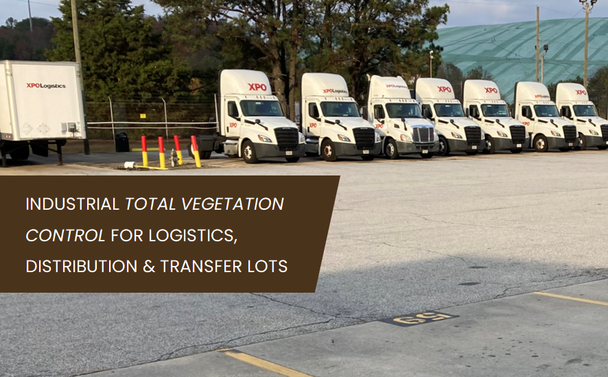 VegClear™ at work: Say goodbye to unwanted vegetation along road sides, curbs, and fence rows. This potent solution offers bareground treatment for industrial sites, data centers, acreage, parking lots, gravel parcels, and challenging terrains. Preferred by managers overseeing commercial properties, public land, and industrial builds.