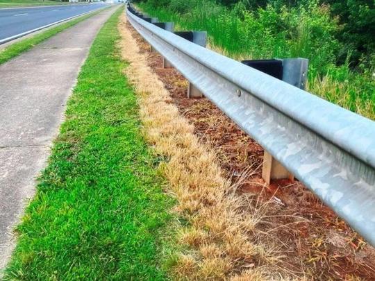 DOT State Road Government ROW with Gravel Bare Ground requiring routine Industrial Vegetation Management
